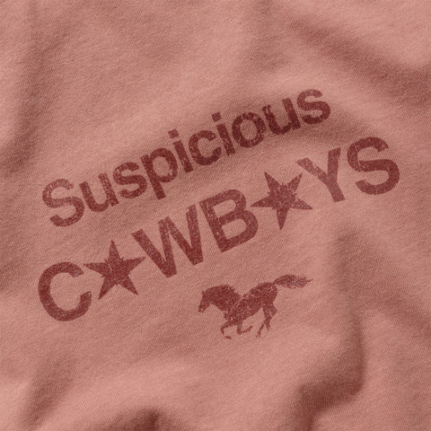 Suspicious Cowboys / Sus Cowboys Ringer Tee - Washed Red