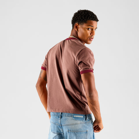 Suspicious Cowboys / Sus Cowboys Ringer Tee - Washed Red