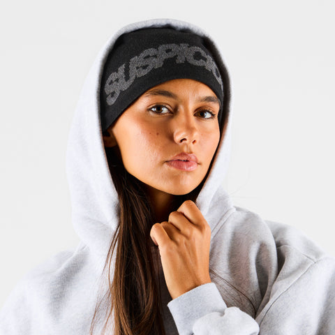 Fall 2 / Suspicious Beanie - Black & Charcoal