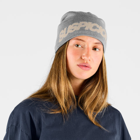 Fall 2 / Suspicious Beanie - Heather Grey & Dune