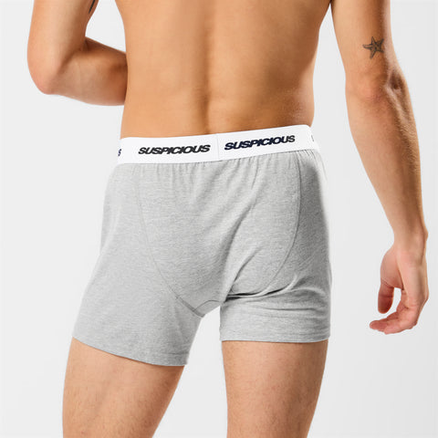 Polkaline / Suspicious Boxers - Neutral Heather