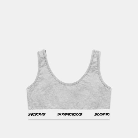 Polkaline / Suspicious Bralette - Neutral Heather