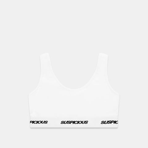 Polkaline / Suspicious Bralette - White