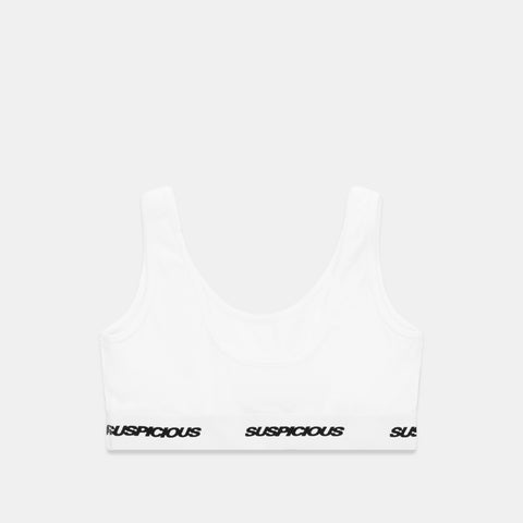 Polkaline / Suspicious Bralette - White