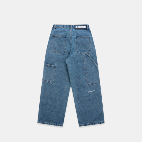 Polkaline / Suspicious Double Knee Jeans - Blue