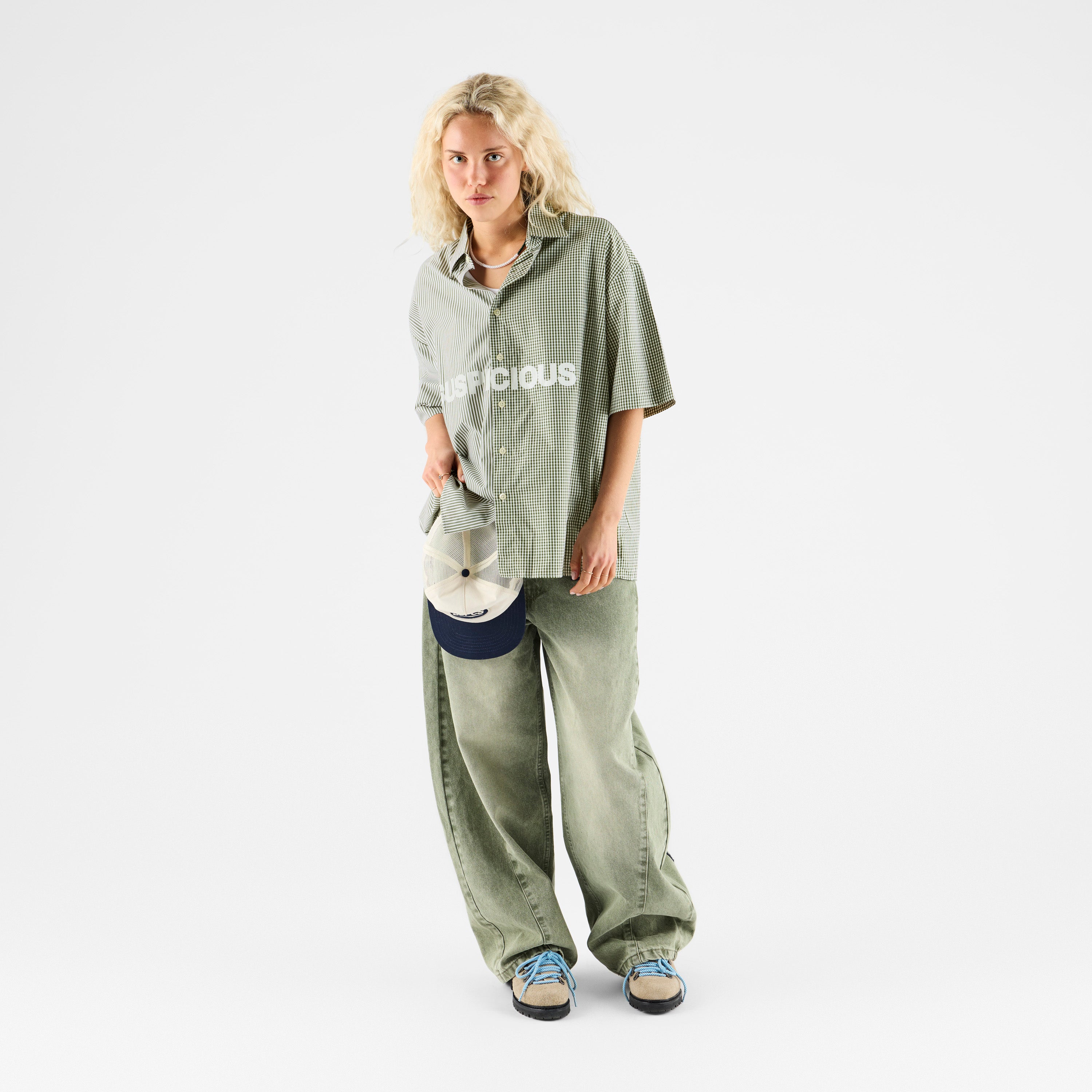 Suspicious Dual Shortsleeve Shirt - Green – Suspicious Antwerp