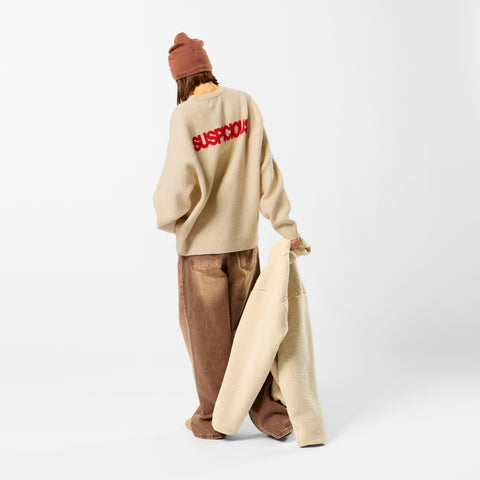 Polkaline / Suspicious Knitted Sweat - Dune