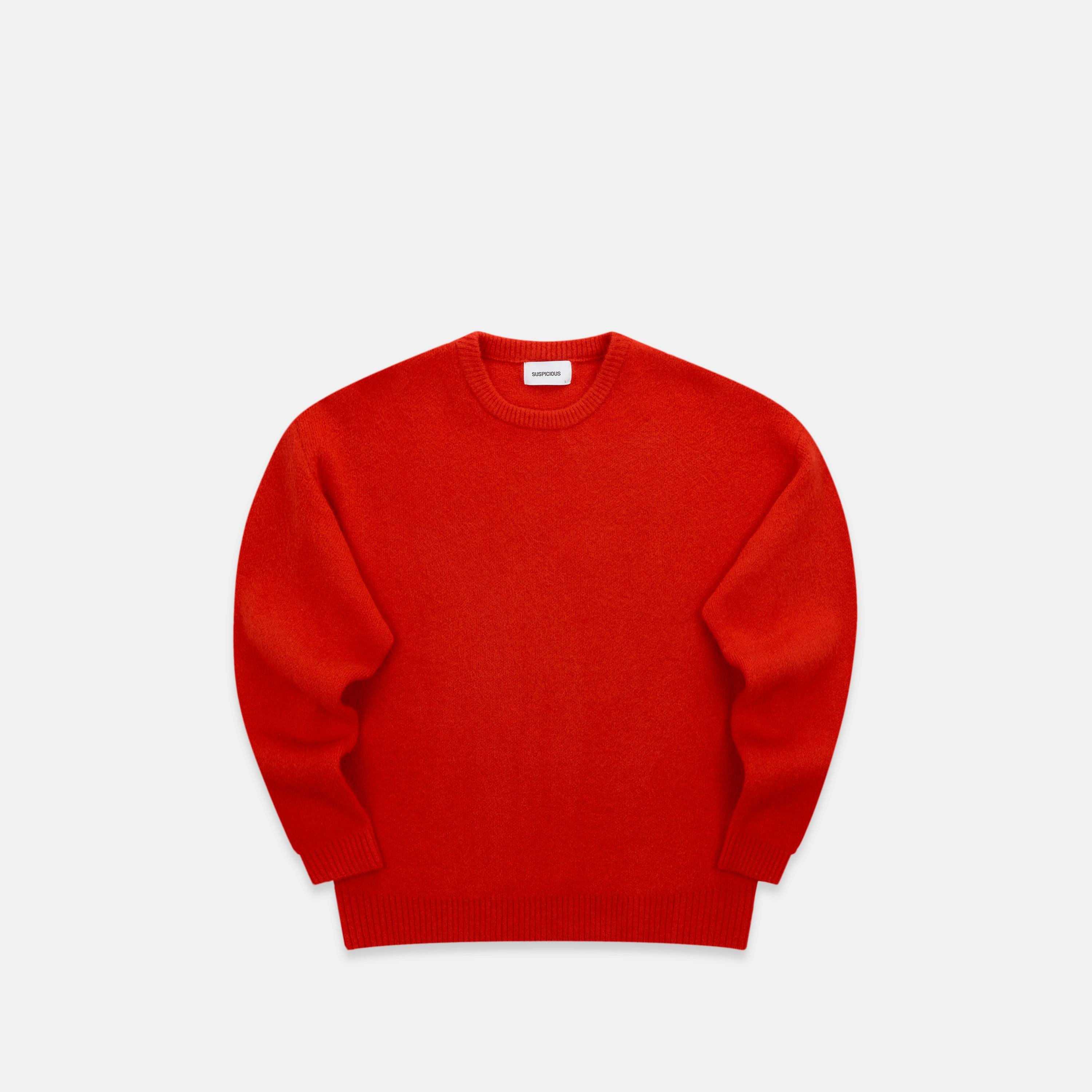 Suspicious Knitted Sweat - Red – Suspicious Antwerp