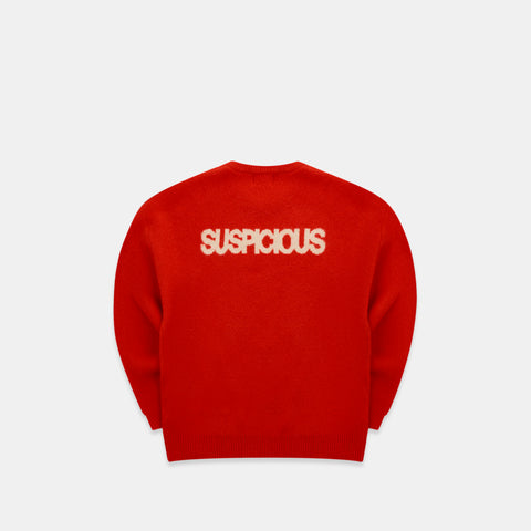 Polkaline / Suspicious Knitted Sweat - Red