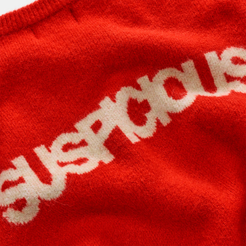 Polkaline / Suspicious Knitted Sweat - Red