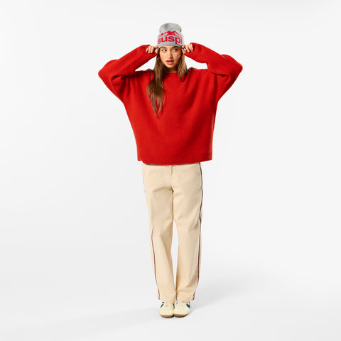 Polkaline / Suspicious Knitted Sweat - Red