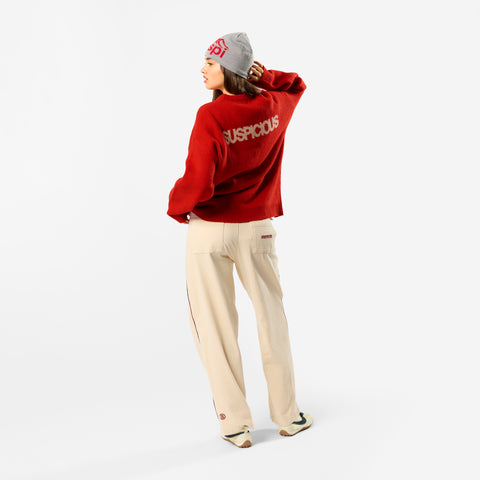 Polkaline / Suspicious Knitted Sweat - Red