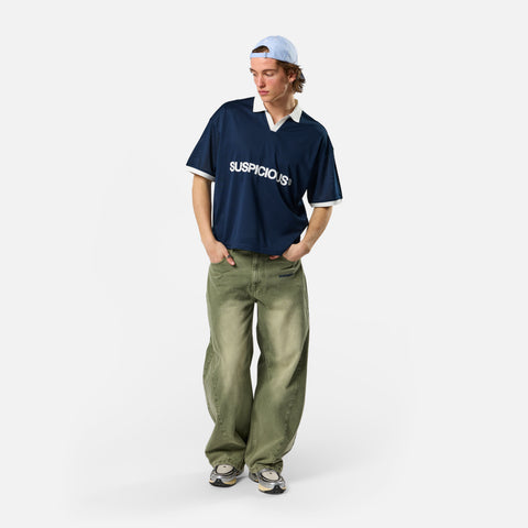 Spring 1 / Suspicious Mesh Football Top - Nightfall