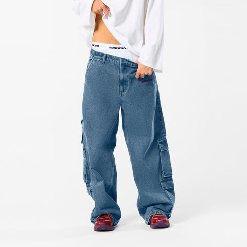 Polkaline / Suspicious Pocket Jeans - Blue