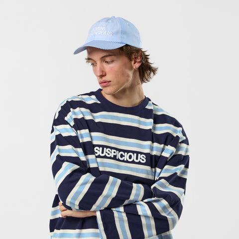 Spring 1 / Suspicious Striped Longsleeve - Nightfall & Celestial Blue