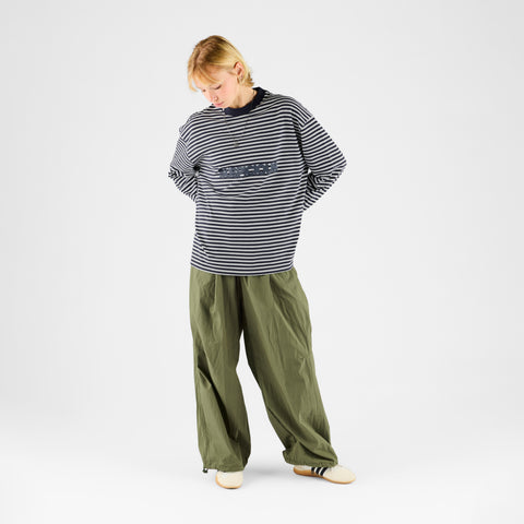 Winter 2 / Suspicious Striped Longsleeve - Nightfall & Egret
