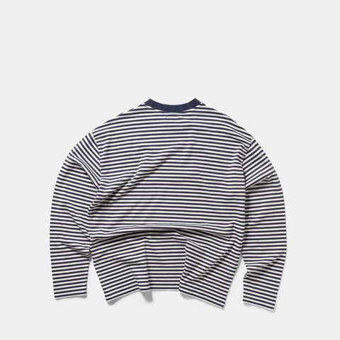 Winter 2 / Suspicious Striped Longsleeve - Nightfall & Egret