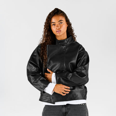 Fall 1 / Suspicious W Faux Leather jacket - Black