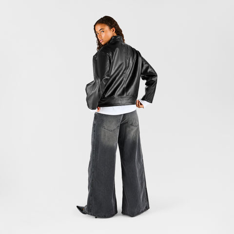 Fall 1 / Suspicious W Faux Leather jacket - Black