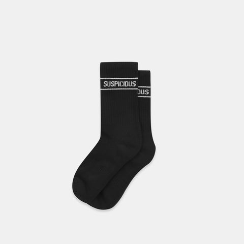 Winter1 / Striped Socks - Black