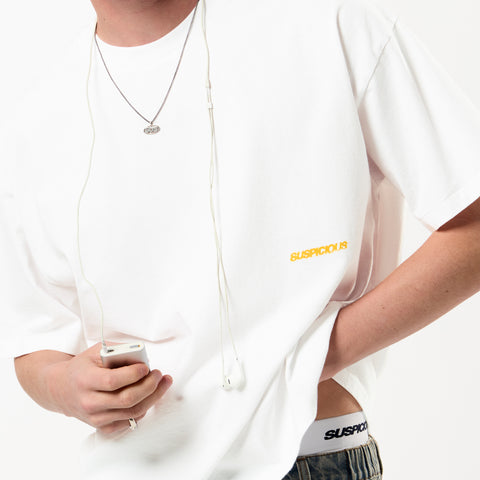 GTD / Tangerine Picnic Tee - White