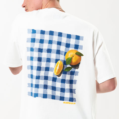 GTD / Tangerine Picnic Tee - White