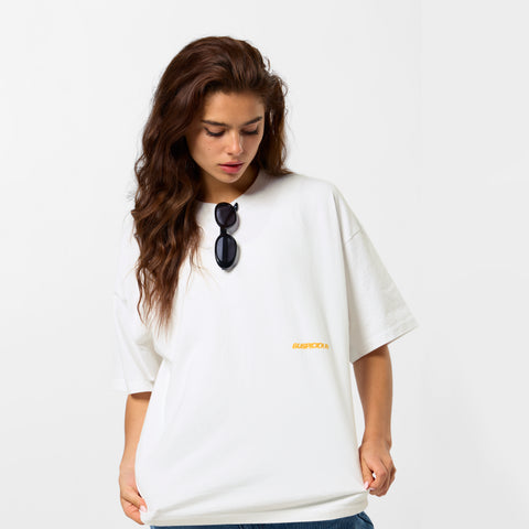 GTD / Tangerine Picnic Tee - White