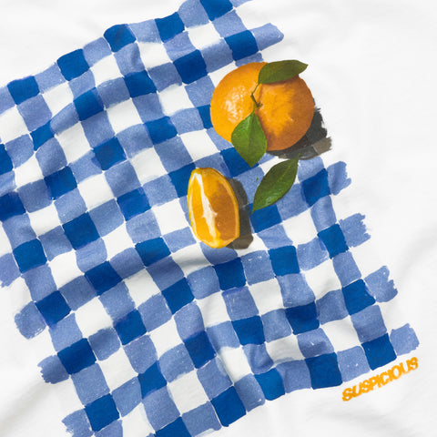 GTD / Tangerine Picnic Tee - White