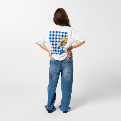 GTD / Tangerine Picnic Tee - White