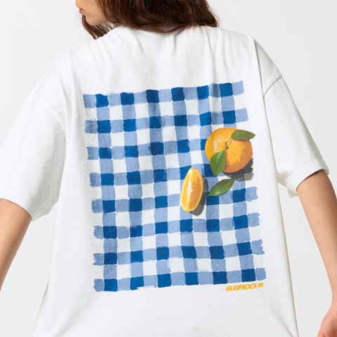 GTD / Tangerine Picnic Tee - White