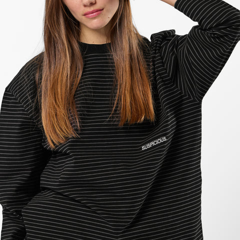 PL / The Essentials Striped Longsleeve - Black