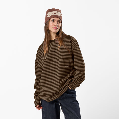 PL / The Essentials Striped Longsleeve - Espresso Tone