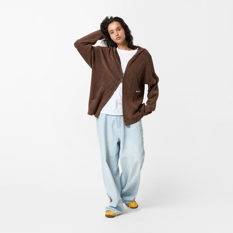 EoS / The Essentials Washed Zipped Knit - Brown