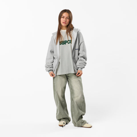 PL / The Essentials Zip-Up Hoodie - Neutral Heather