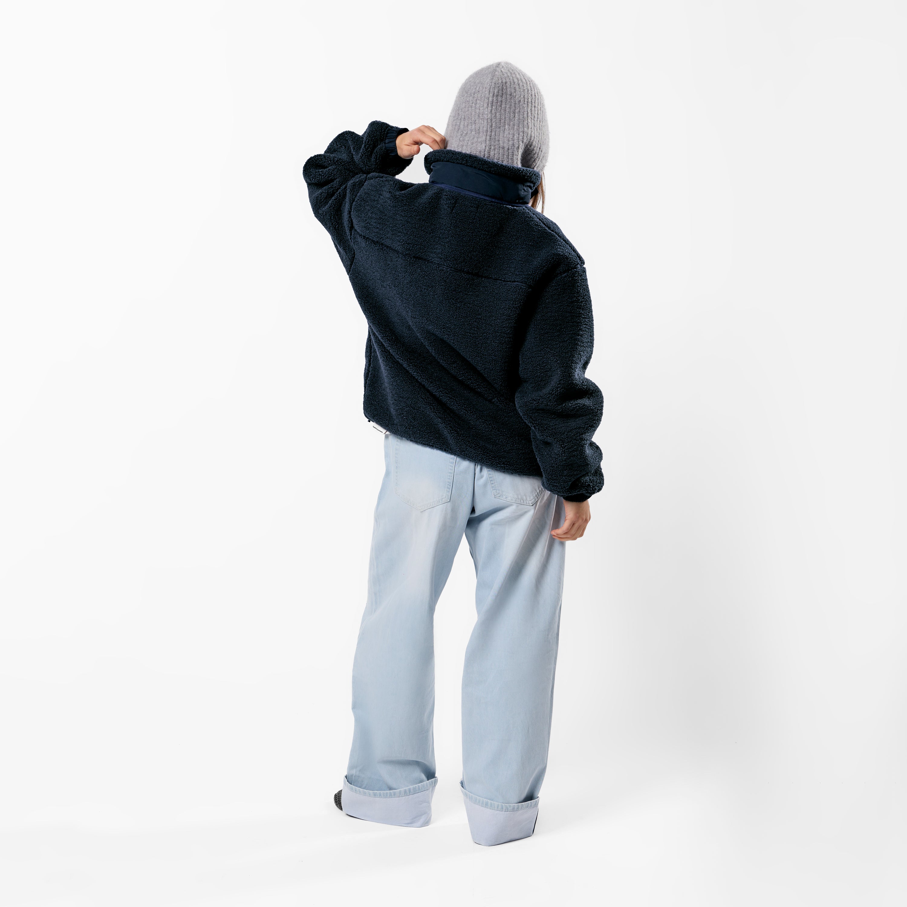 The Landscape Sherpa Jacket - Navy – Suspicious Antwerp