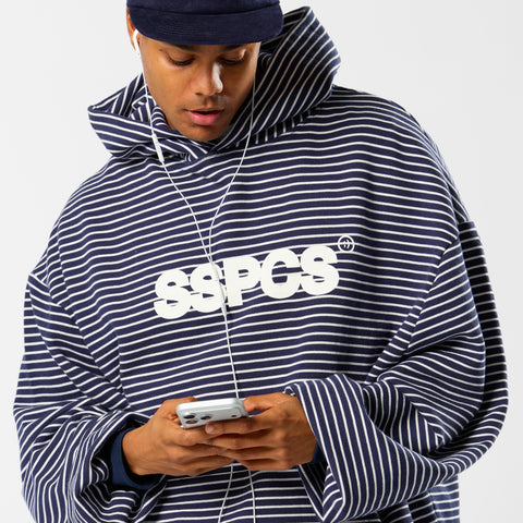 Polkaline / The SSPCS Striped Hoodie - Nightfall