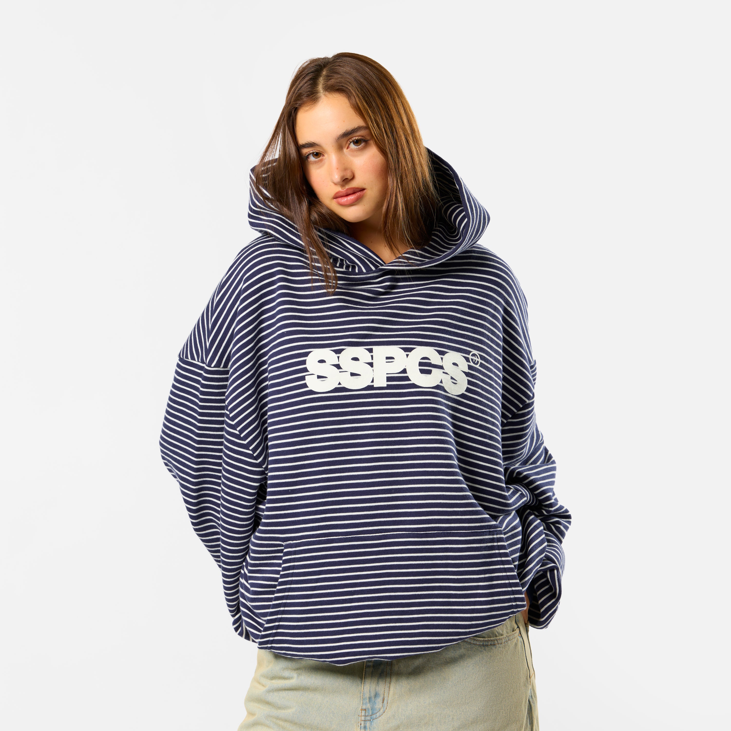 The SSPCS Striped Hoodie - Nightfall – Suspicious Antwerp
