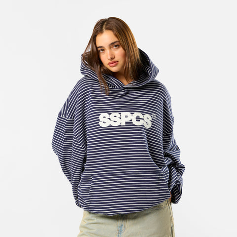 Polkaline / The SSPCS Striped Hoodie - Nightfall