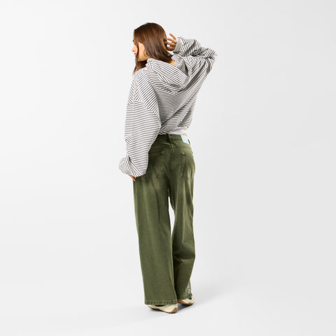 Polkaline / The SSPCS Striped Hoodie - White