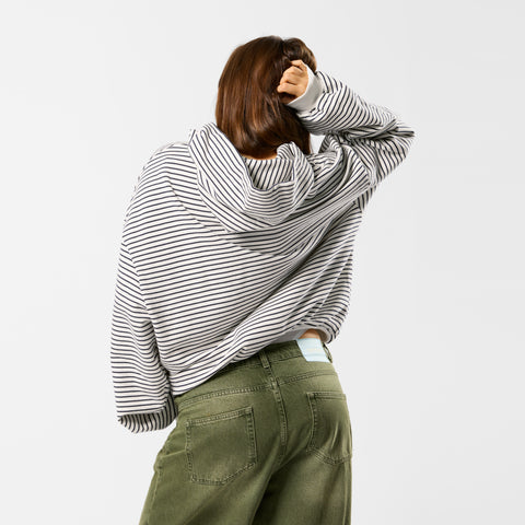 Polkaline / The SSPCS Striped Hoodie - White