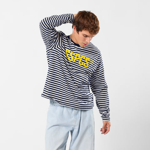 The SSPCS Striped Longsleeve - Coastal Blue