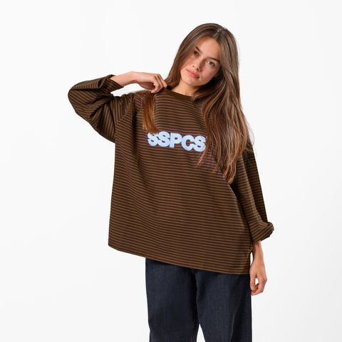 PL / The SSPCS Striped Longsleeve - Espresso Blue