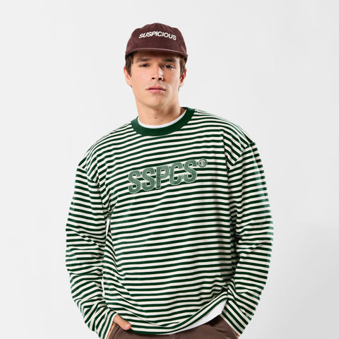 The SSPCS Striped Longsleeve - Forest Green