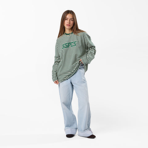 PL / The SSPCS Striped Longsleeve - Forest Green