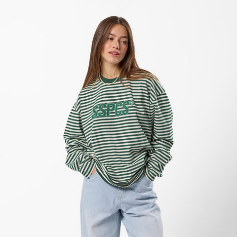 PL / The SSPCS Striped Longsleeve - Forest Green