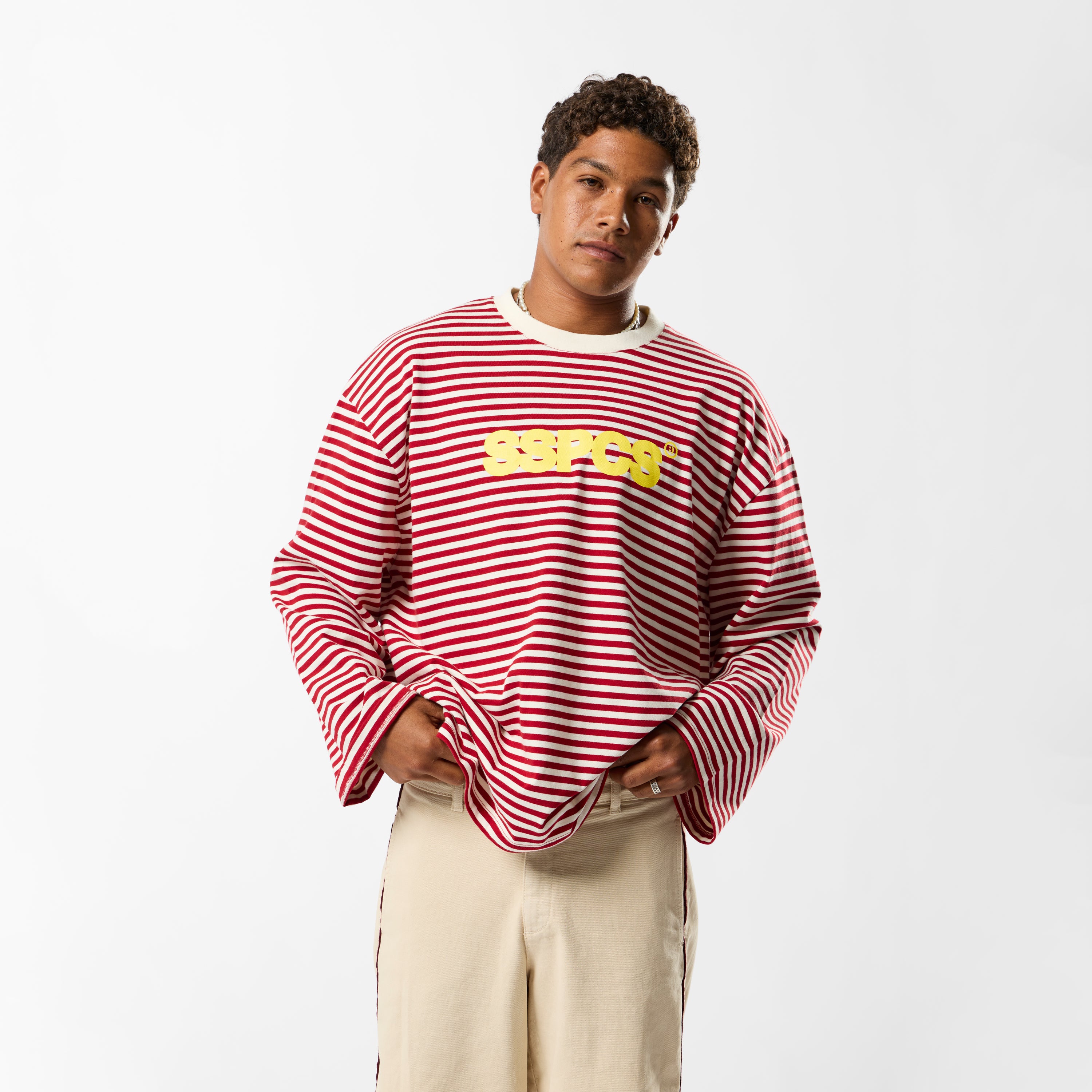 The SSPCS Striped Longsleeve - Red – Suspicious Antwerp