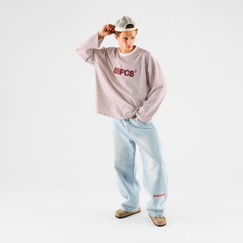 PL / The SSPCS Striped Longsleeve - Red & White