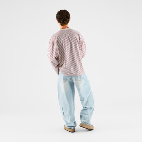 PL / The SSPCS Striped Longsleeve - Red & White