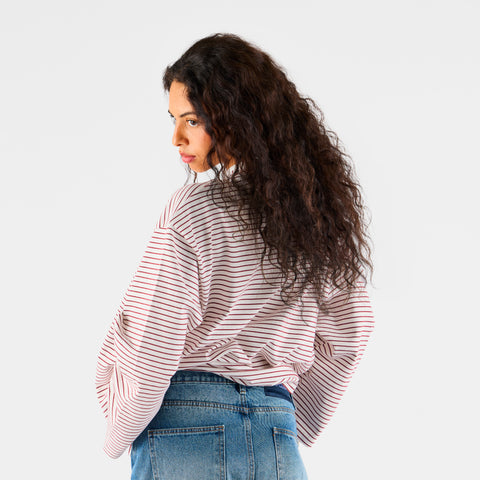 PL / The SSPCS Striped Longsleeve - Red & White