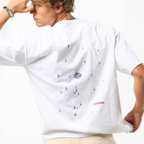 Winter1 / The Skier Tee - White